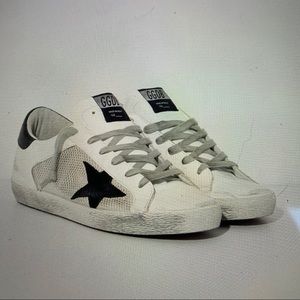 Golden Goose Superstar White-Grey like new!!